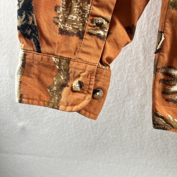 Outdoor Life Men's Elk Theme Button Down Long Sleeve 100% Cotton Sz Medium - Picture 7 of 10